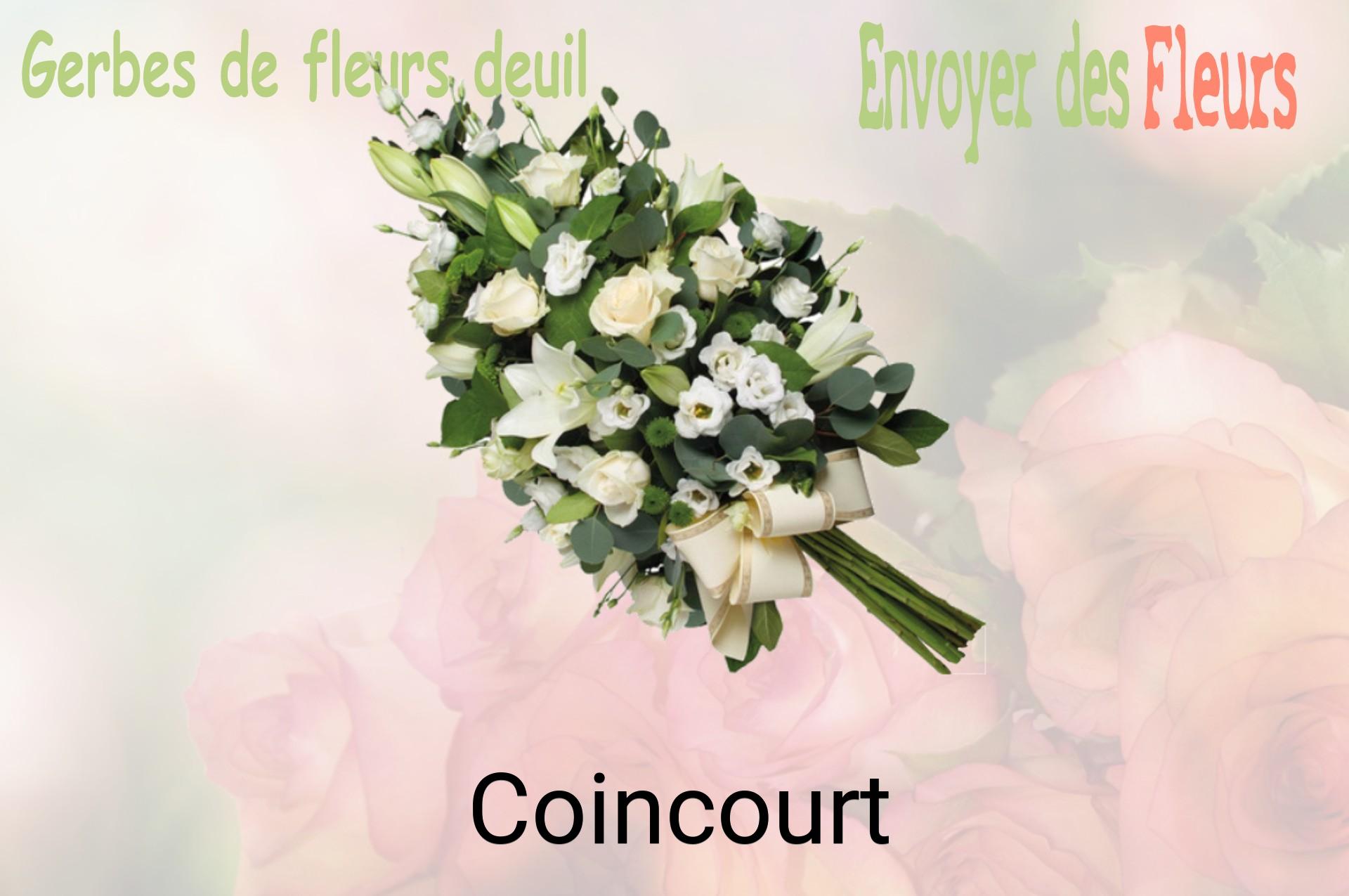Gerbe de fleurs de deuil livrée à Coincourt
